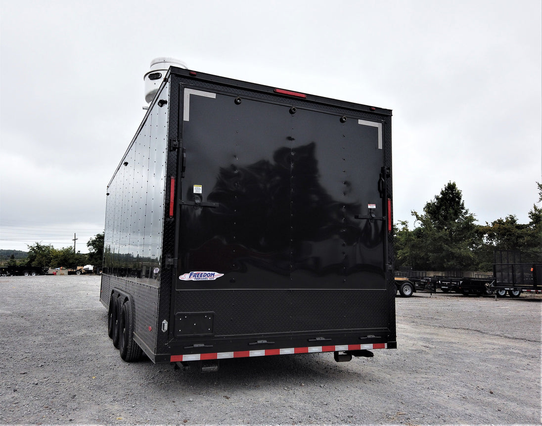 8.5' x 22' Black Out Concession Food Trailer