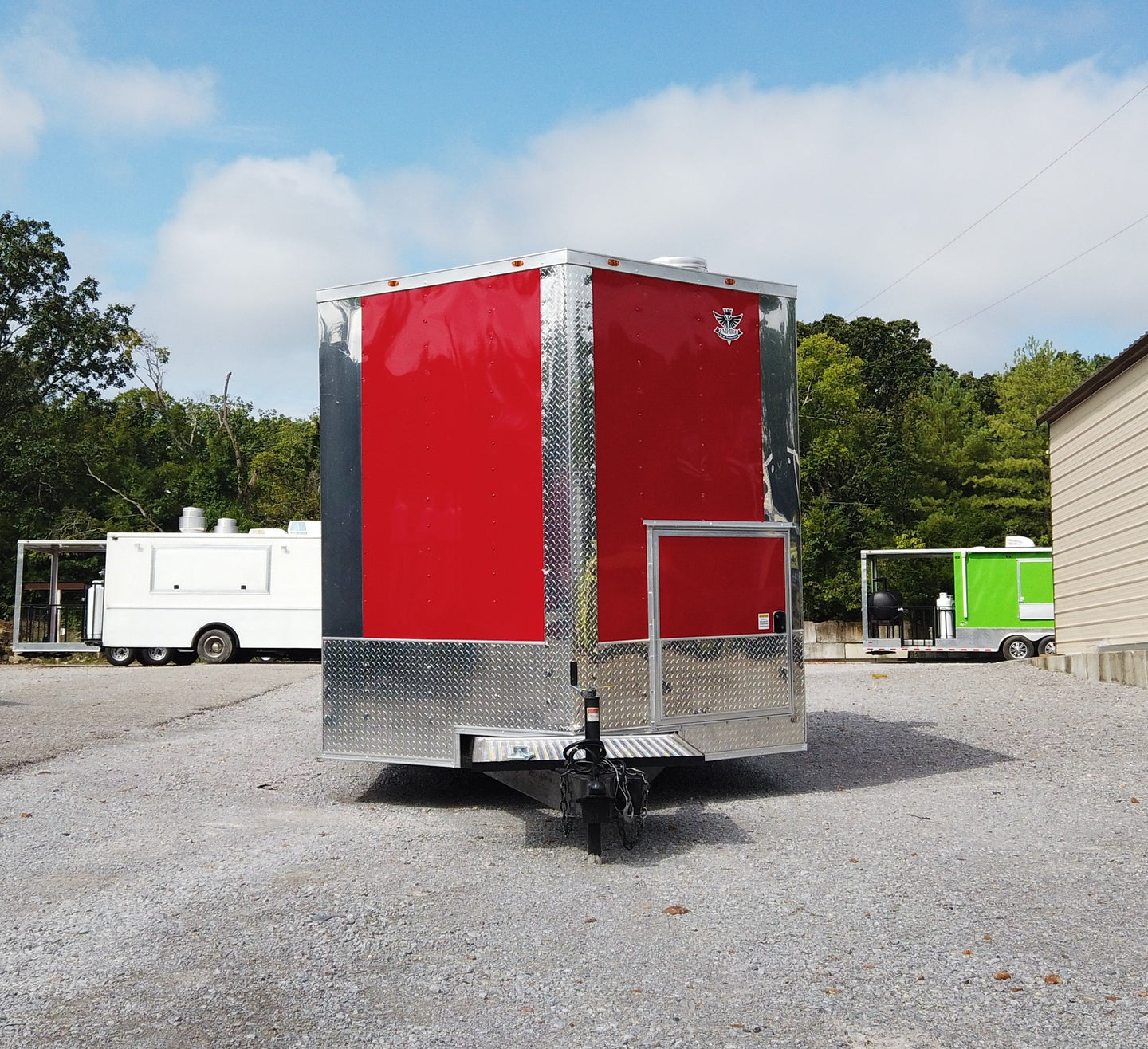 8.5' x 16' Red Concession Food Trailer