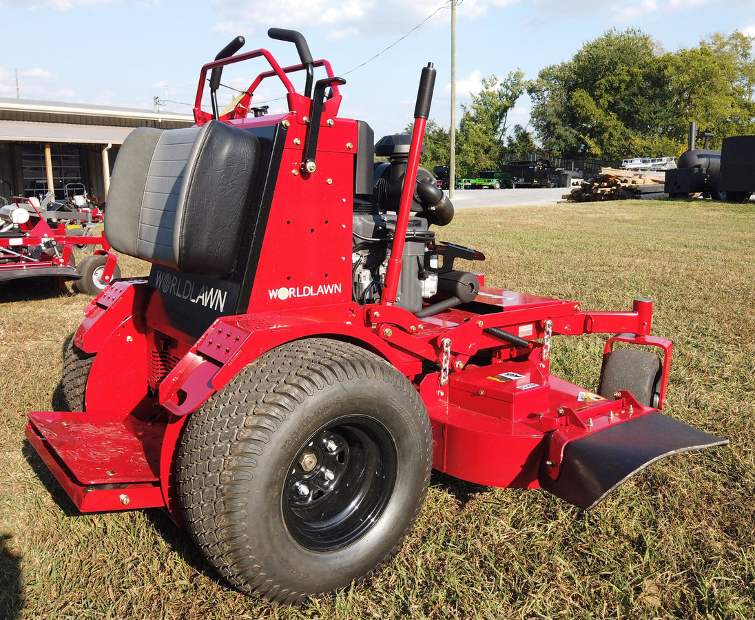 WorldLawn 52" Venom Stand On Zero Turn Mower Front Right