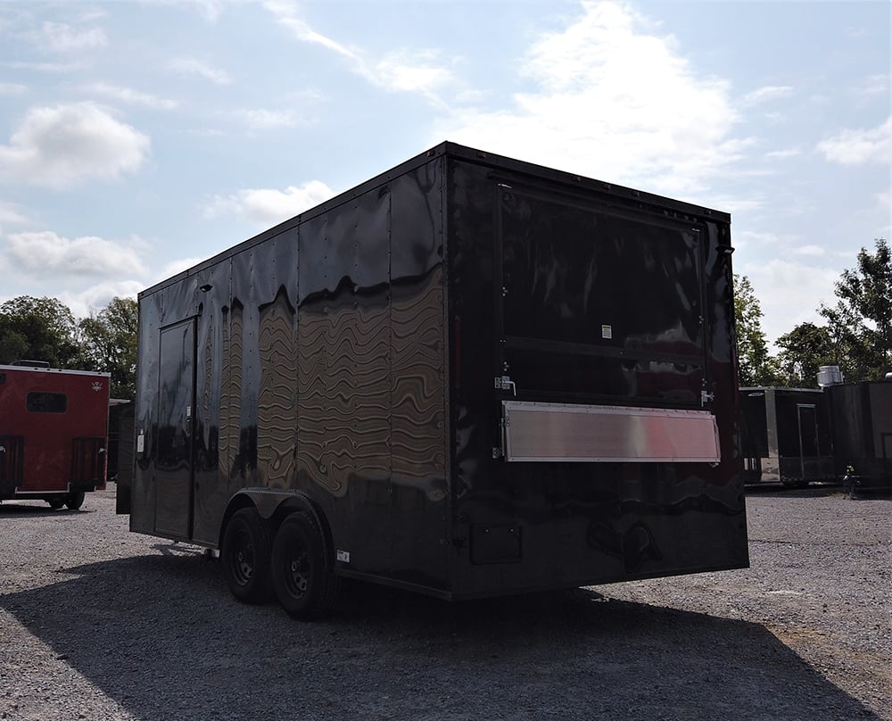 8.5' x 18' White Pizza Vending Concession Food Trailer