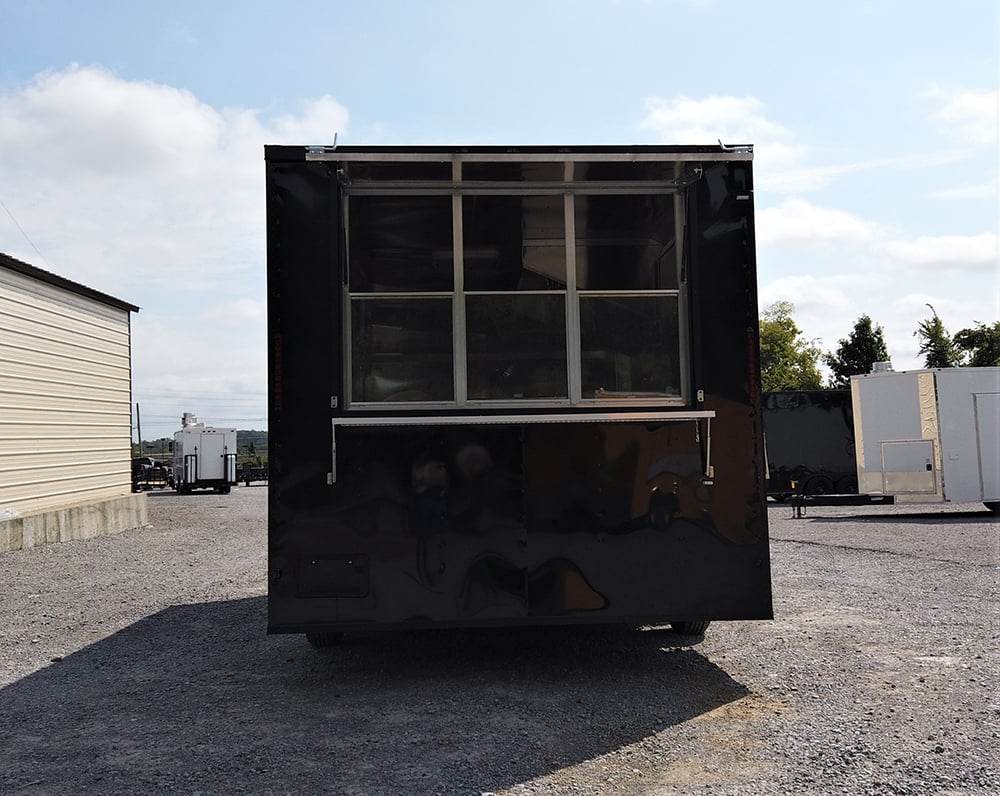 8.5' x 18' White Pizza Vending Concession Food Trailer