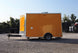 8.5' x 12' Yellow Concession Food V-Nose Trailer
