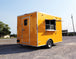 8.5' x 12' Yellow Concession Food V-Nose Trailer