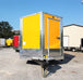 8.5' x 12' Yellow Concession Food V-Nose Trailer