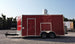 8.5' x 16' Red Concession Food Trailer With Appliances