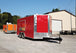 8.5' x 16' Red Concession Food Trailer With Appliances