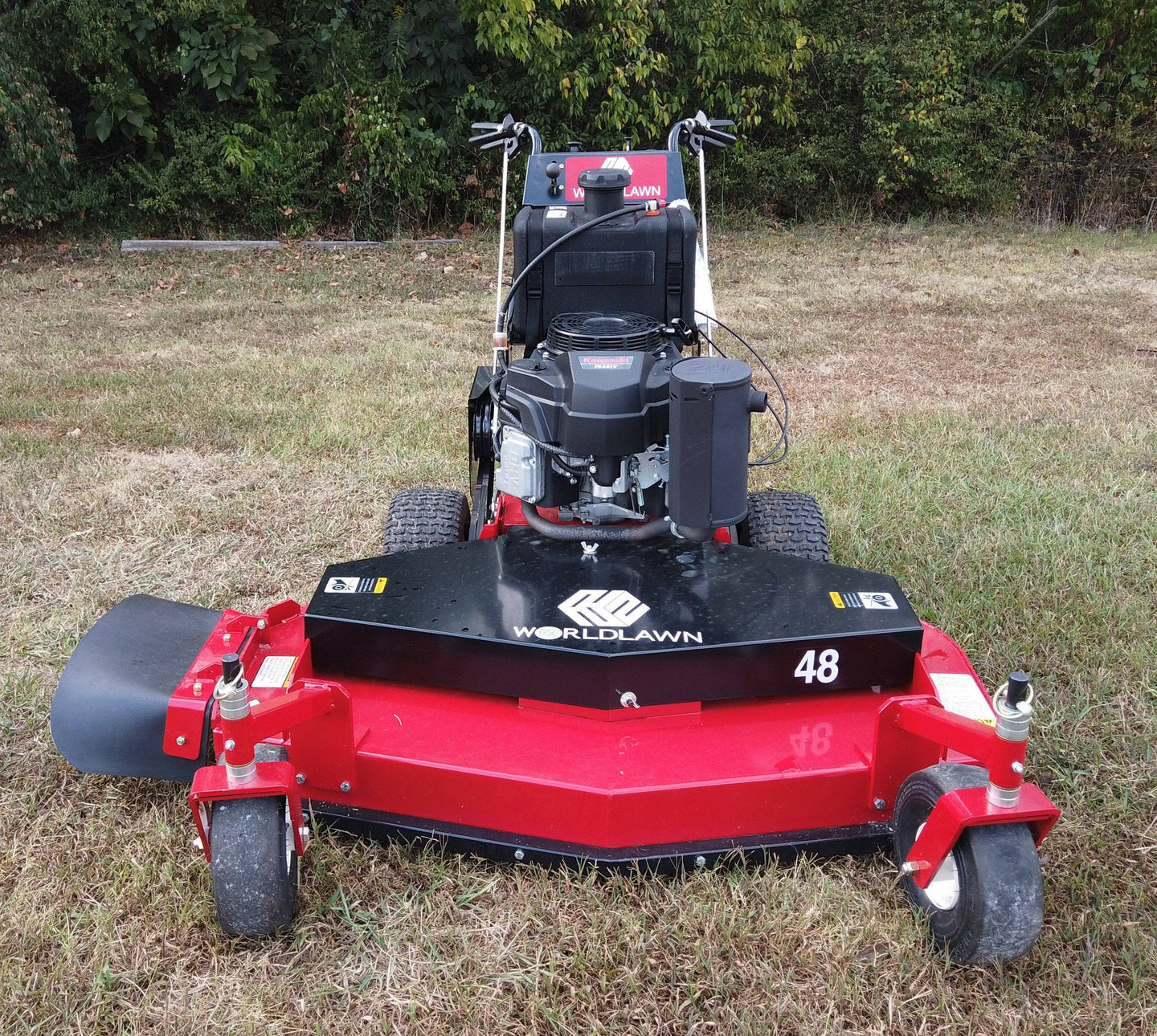 WorldLawn Hydro Walk Behind Mower Front Right