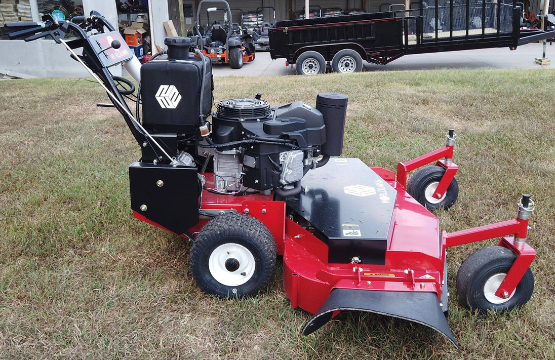 WorldLawn Hydro Walk Behind Mower Front Left