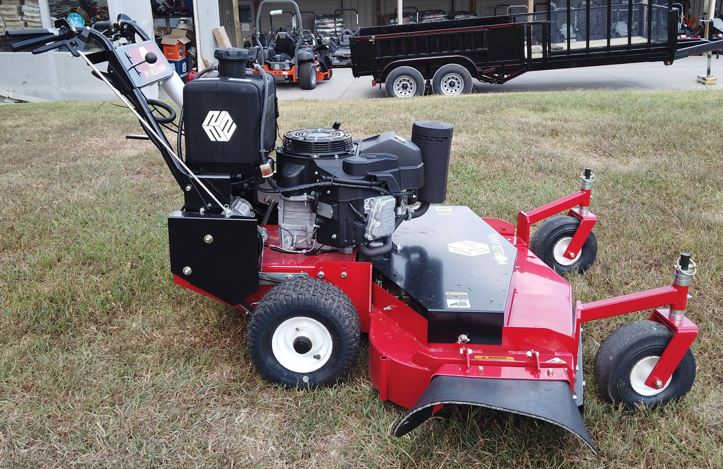 WorldLawn Hydro Walk Behind Mower Front Left