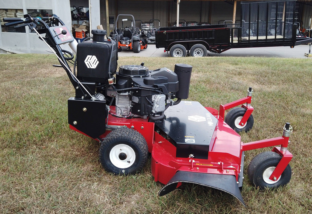 WorldLawn Hydro Walk Behind Mower Front Right