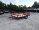 Utility Trailer 6.5' X 12' Red 3500lb Dovetail Mesh Gate