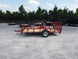 Utility Trailer 6.5' X 12' Red 3500lb Dovetail Mesh Gate