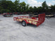 Utility Trailer 6.5' X 12' Red 3500lb Dovetail Mesh Gate