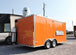 8.5' x 16' Orange Concession Food Trailer With Appliances