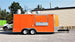 8.5' x 16' Orange Concession Food Trailer With Appliances