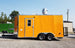 8.5' x 16' Yellow Concession Food V-Nose Trailer