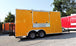 8.5' x 16' Yellow Concession Food V-Nose Trailer