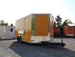 8.5' x 16' Yellow Concession Food V-Nose Trailer