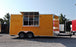 8.5' x 16' Yellow Concession Food V-Nose Trailer