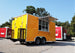 8.5' x 16' Yellow Concession Food V-Nose Trailer