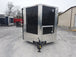 8.5' x 24' Black Porch Style BBQ Vending Trailer