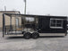 8.5' x 24' Black Porch Style BBQ Vending Trailer