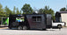 8.5' x 22' Black Porch Style Concession Food Trailer