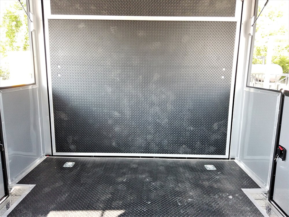 8.5' x 22' Black Porch Style Concession Food Trailer