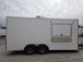 8.5 x 18 White Food Concession Trailer