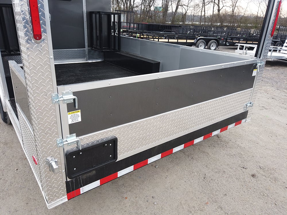 8.5 x 22 Grey Porch Style Concession Trailer