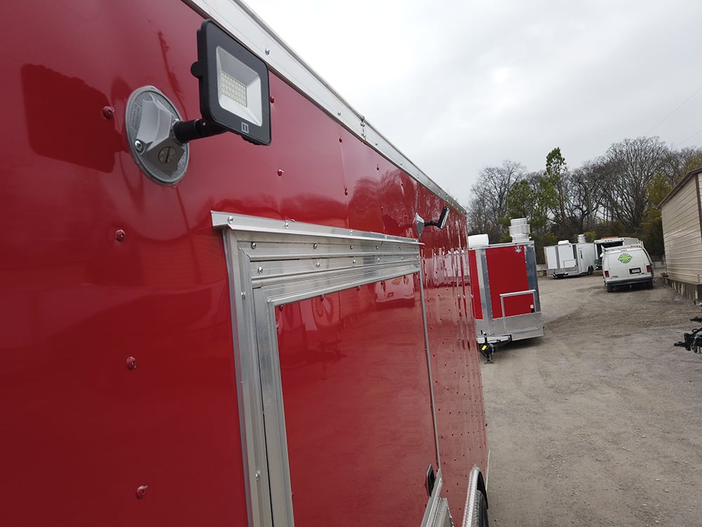 8.5 x 18 Red Food Concession Trailer