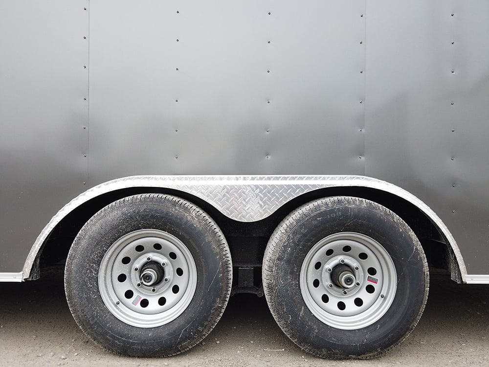 8.5 x 24 Grey Concessions Food Trailer