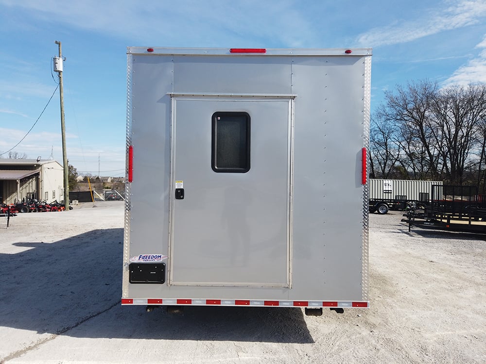 8.5 x 26 Silver Food Concession Trailer