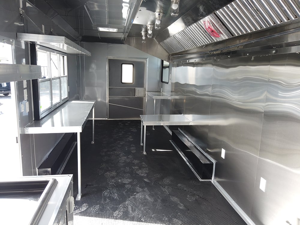 8.5 x 26 Silver Food Concession Trailer