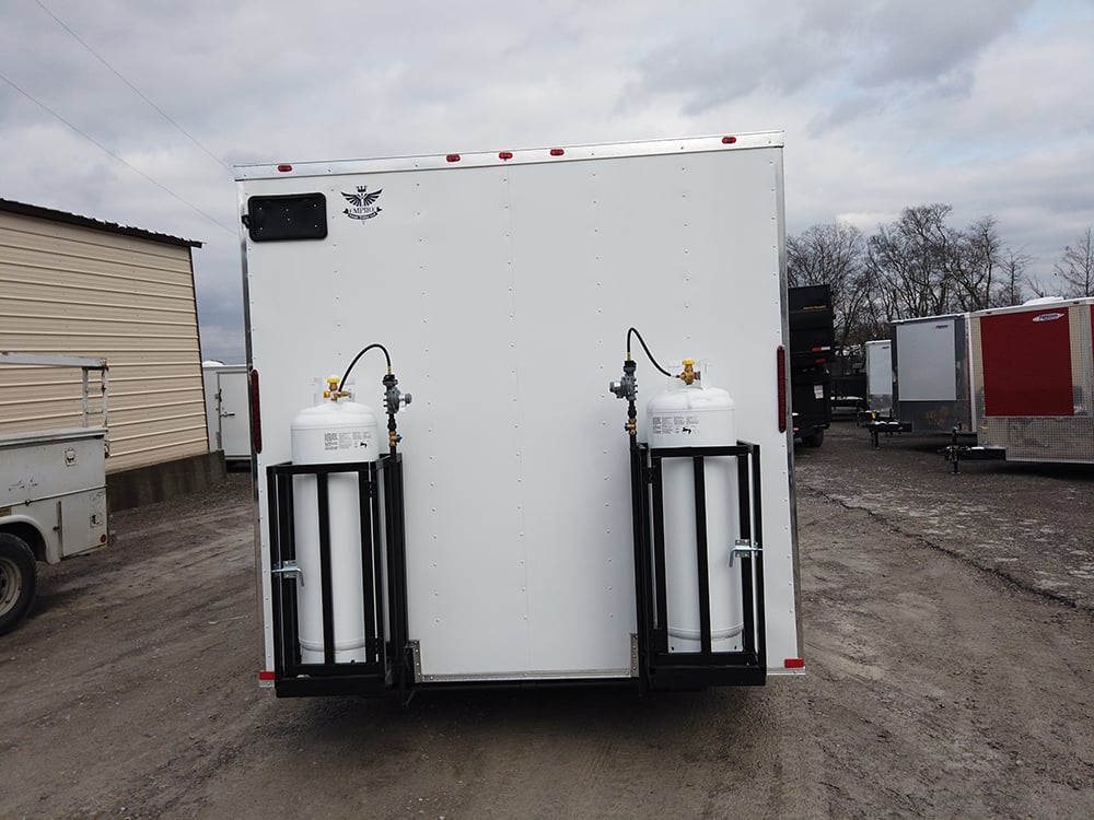 8.5 x 18 White Concession Food Trailer