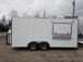 8.5 x 18 White Concession Food Trailer