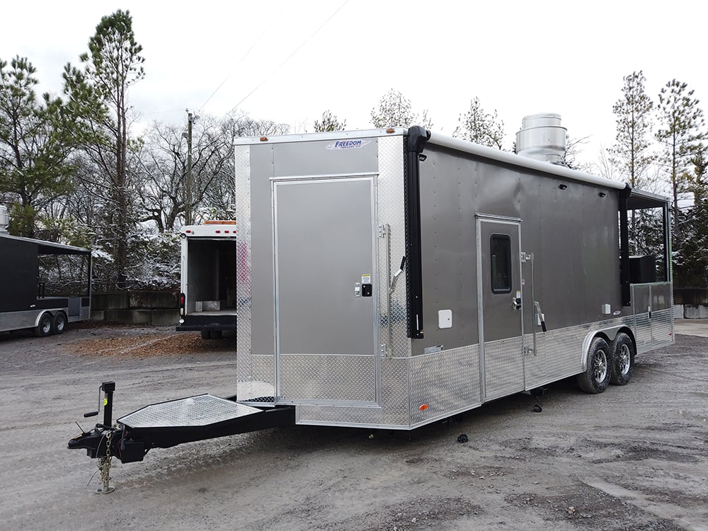 8.5 x 24 Porch Style Food Concession Trailer