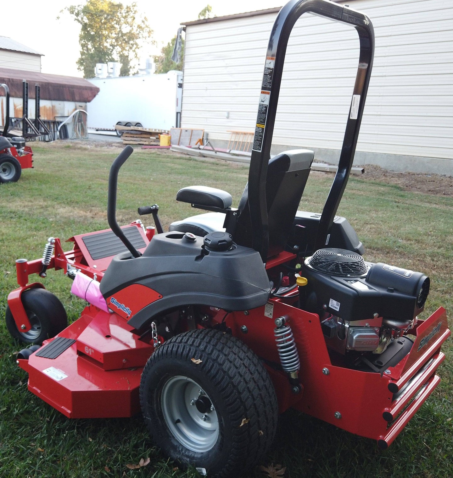 Simplicity 61" Zero Turn Mower Contender 25 HP Briggs Engine Front Right Angle