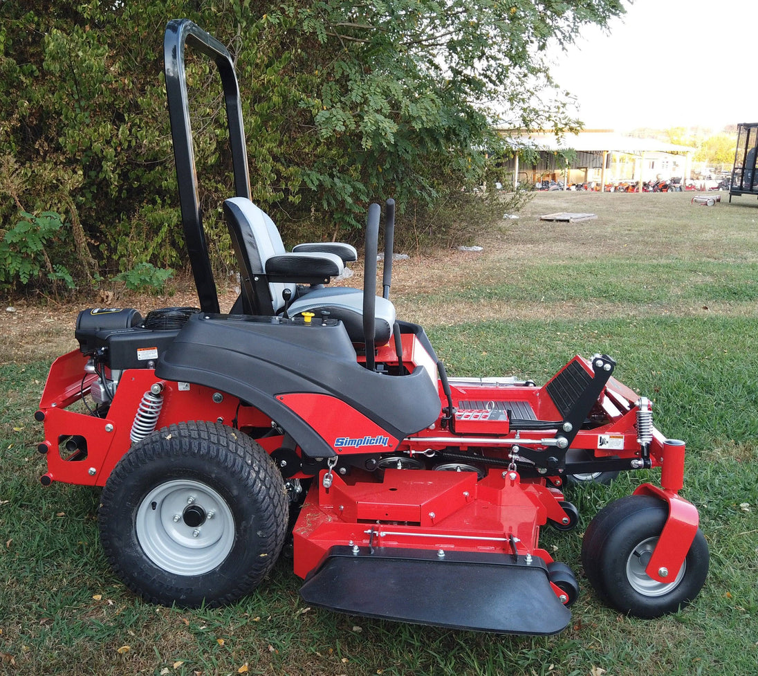 Simplicity 61" Zero Turn Mower Contender 25 HP Briggs Engine Front Right Angle