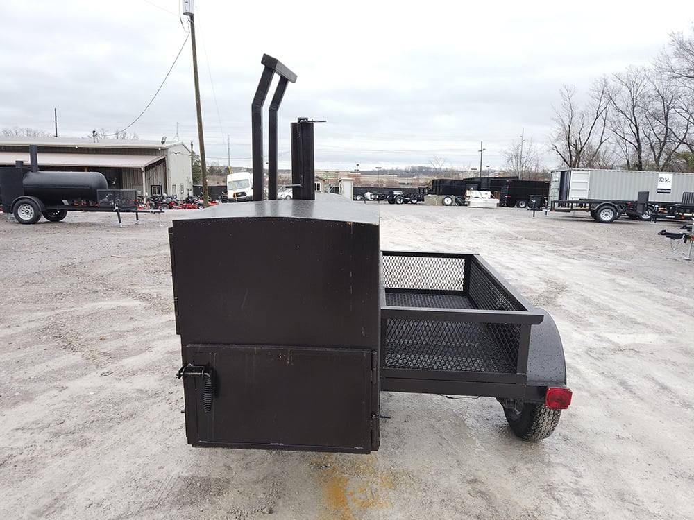 Smoker Trailer Pull Behind 5'x8' with Counter Weight Left