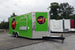 8.5' x 20' Lime Green Concession Food V-Nose Trailer