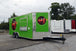 8.5' x 20' Lime Green Concession Food V-Nose Trailer