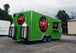 8.5' x 20' Lime Green Concession Food V-Nose Trailer