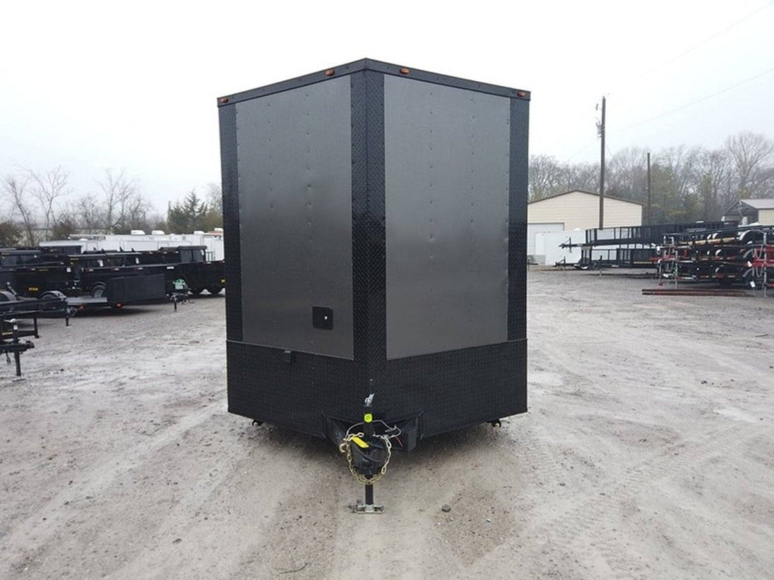8.5' x 20' Charcoal Gray Custom Office Enclosed Trailer - SLE Equipment - 3