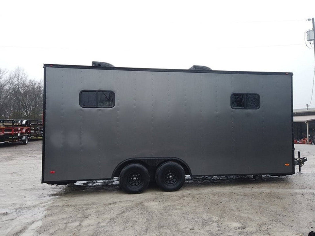 8.5' x 20' Charcoal Gray Custom Office Enclosed Trailer - SLE Equipment - 7
