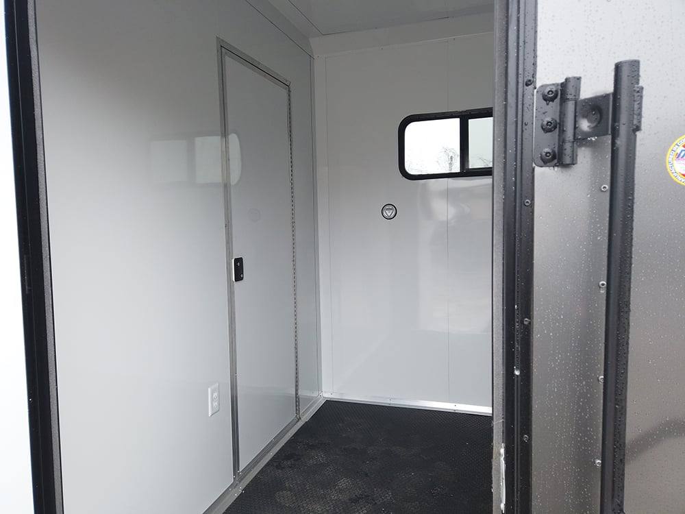 8.5' x 20' Charcoal Gray Custom Office Enclosed Trailer - SLE Equipment - 17