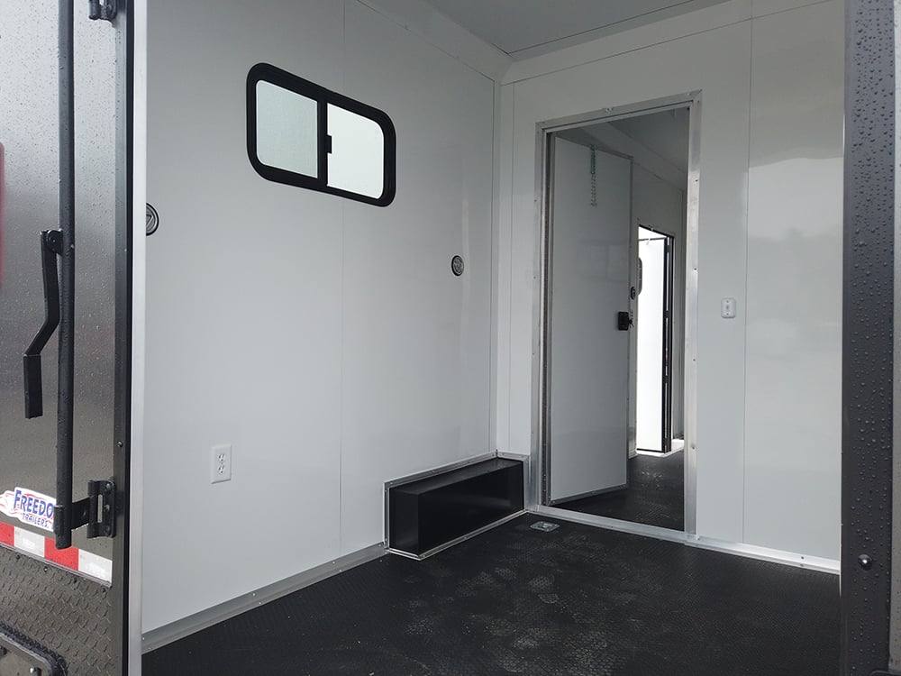 8.5' x 20' Charcoal Gray Custom Office Enclosed Trailer - SLE Equipment - 12