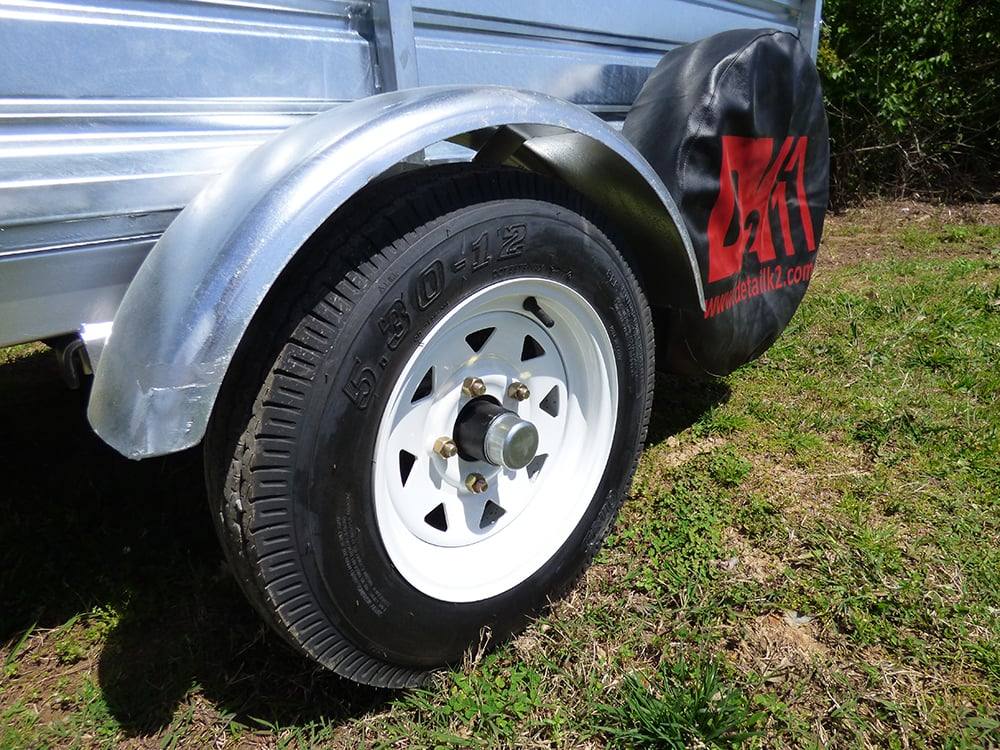 MMT5X7G-DUG 4.5'x7.5' Galvanized Utility Trailer�Drive-Up Gate�