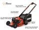 Echo DLM - 2100 21" Push Lawn Mower 56V Battery 5.0Ah - SLE Equipment - 2