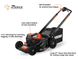 Echo DLM - 2100SP 21" Self Propelled Lawn Mower 56V Battery 5.0Ah - SLE Equipment - 2